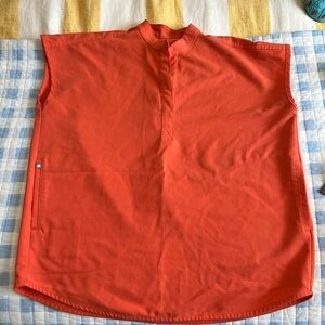 FIGS orange scrub top XS